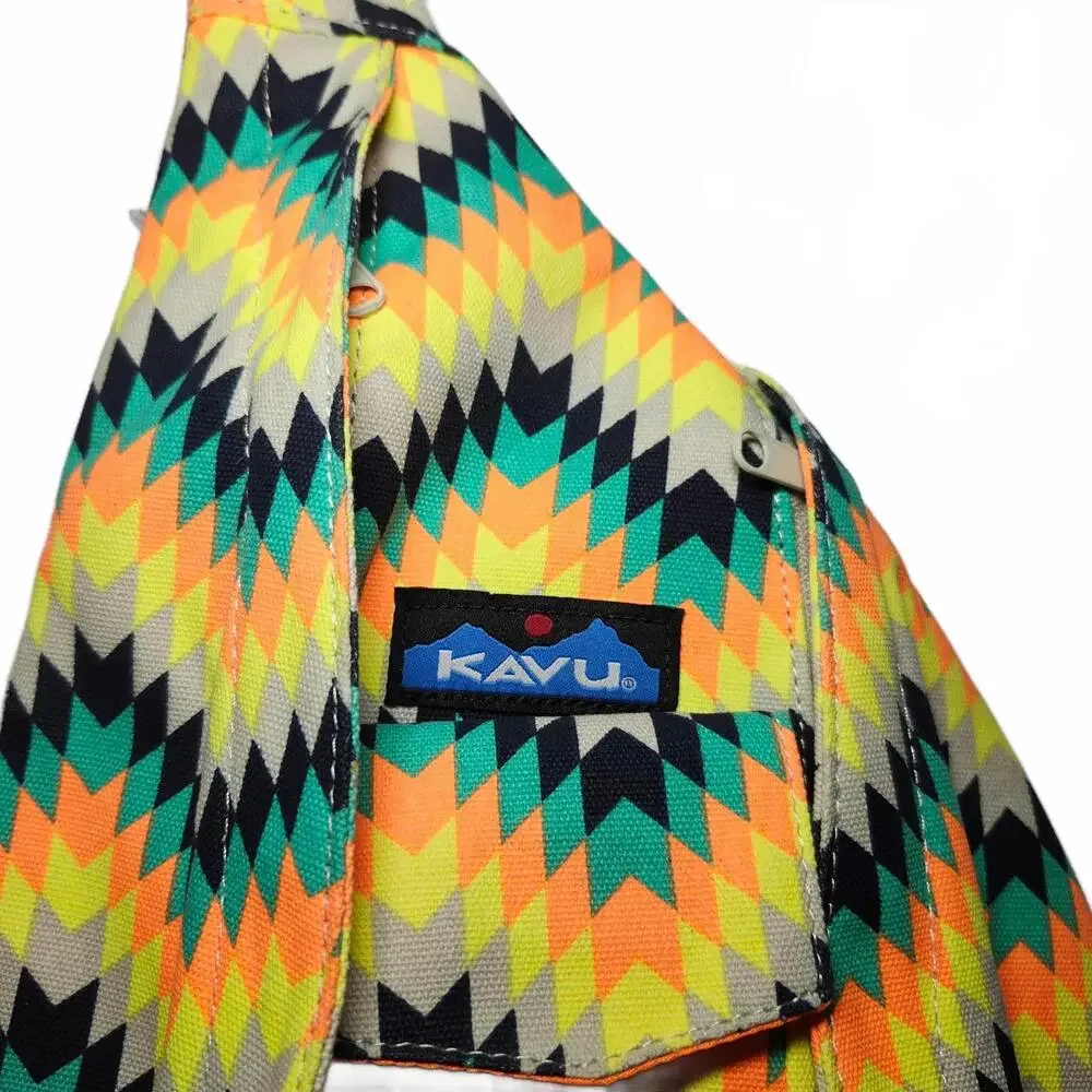 KAVU Sling Bag - Colorful Zigzag Design - Picture 2 of 6